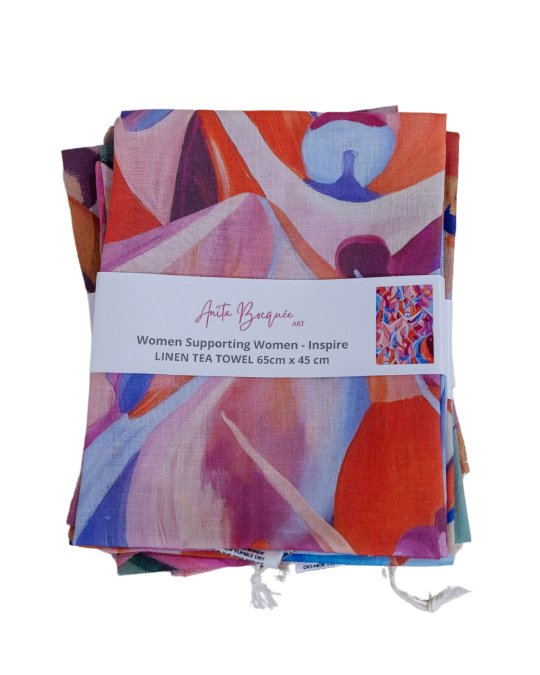 Women Supporting Women - Inspire Linen Tea Towel