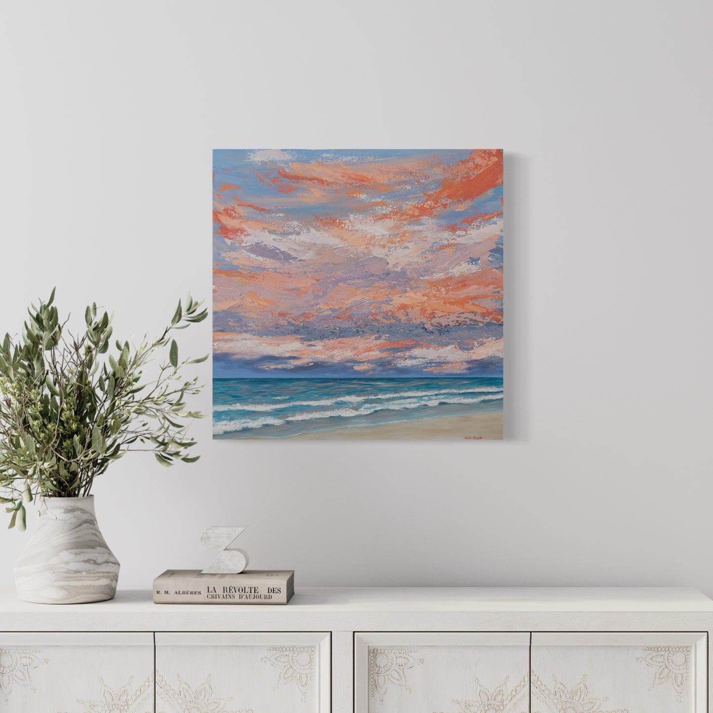 Main Beach Orange Sunset (Original)