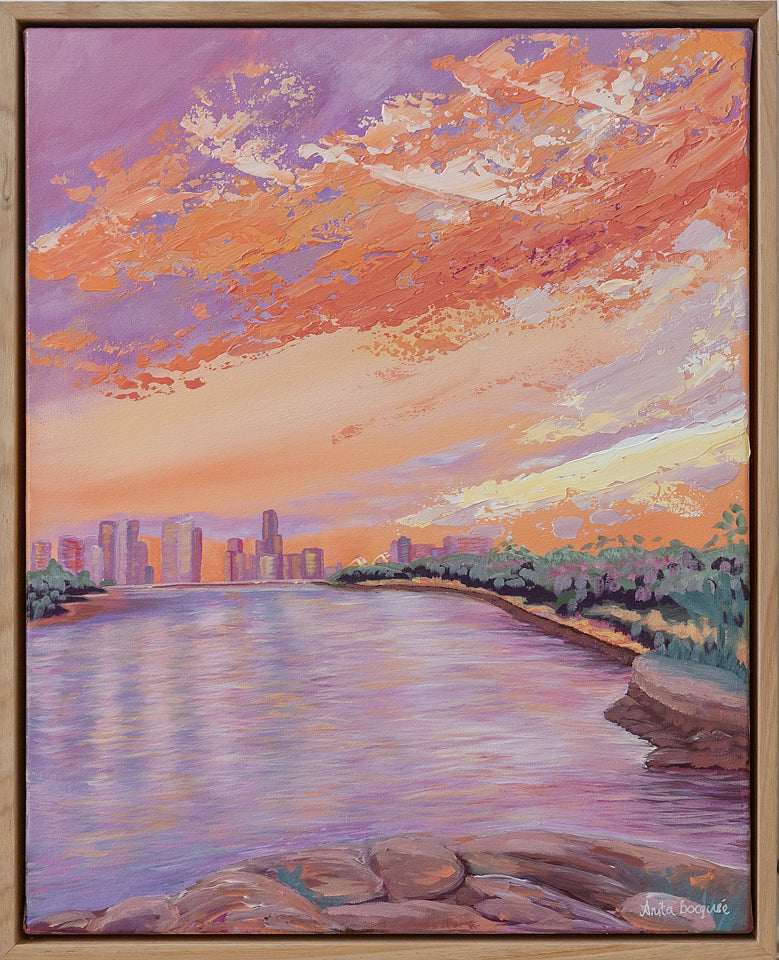 Kangaroo Point Sunset (Original Art)