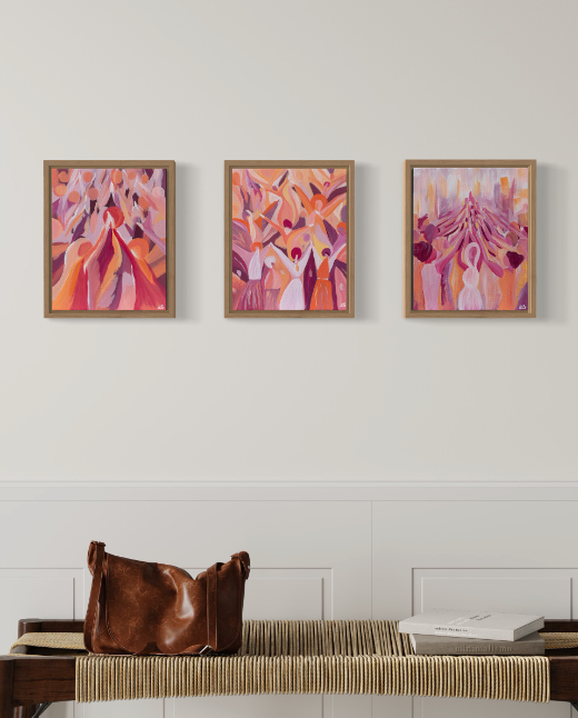 Women Supporting Women – High Five (Original Art)