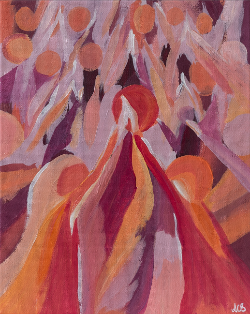 Women Supporting Women – High Five (Original Art)