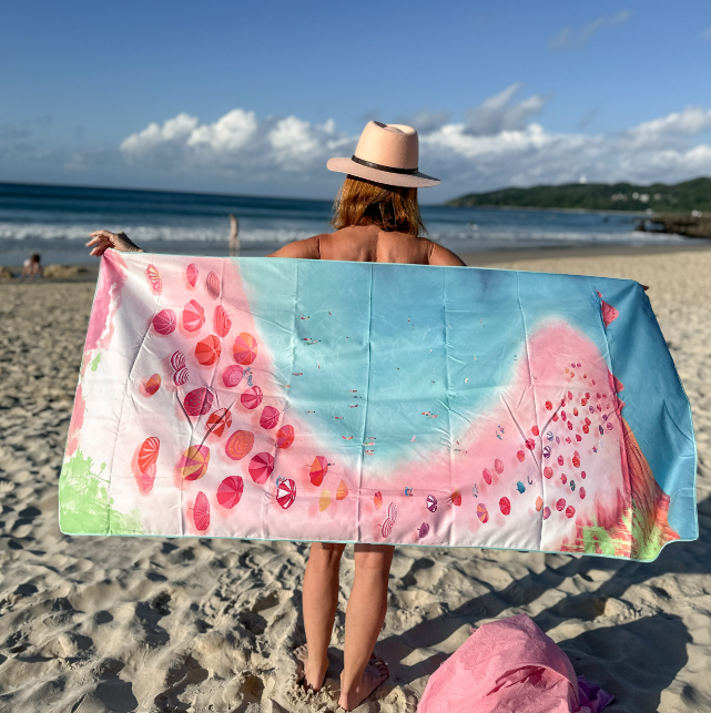 anitab art,travel towel, microfibre towel