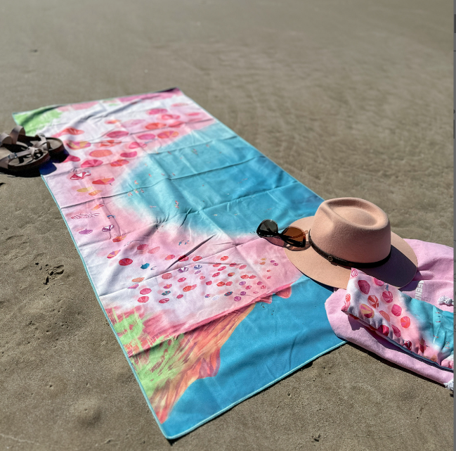 anitab art,travel towel, microfibre towel