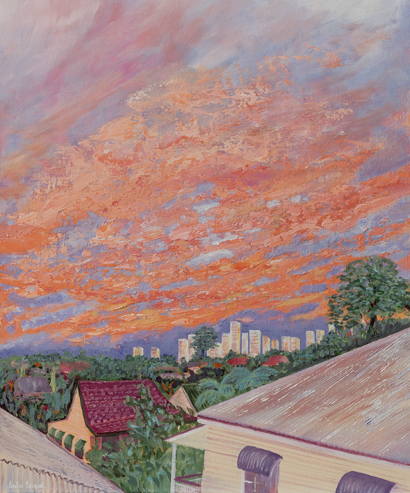 West End Rooftops I (Original Art)