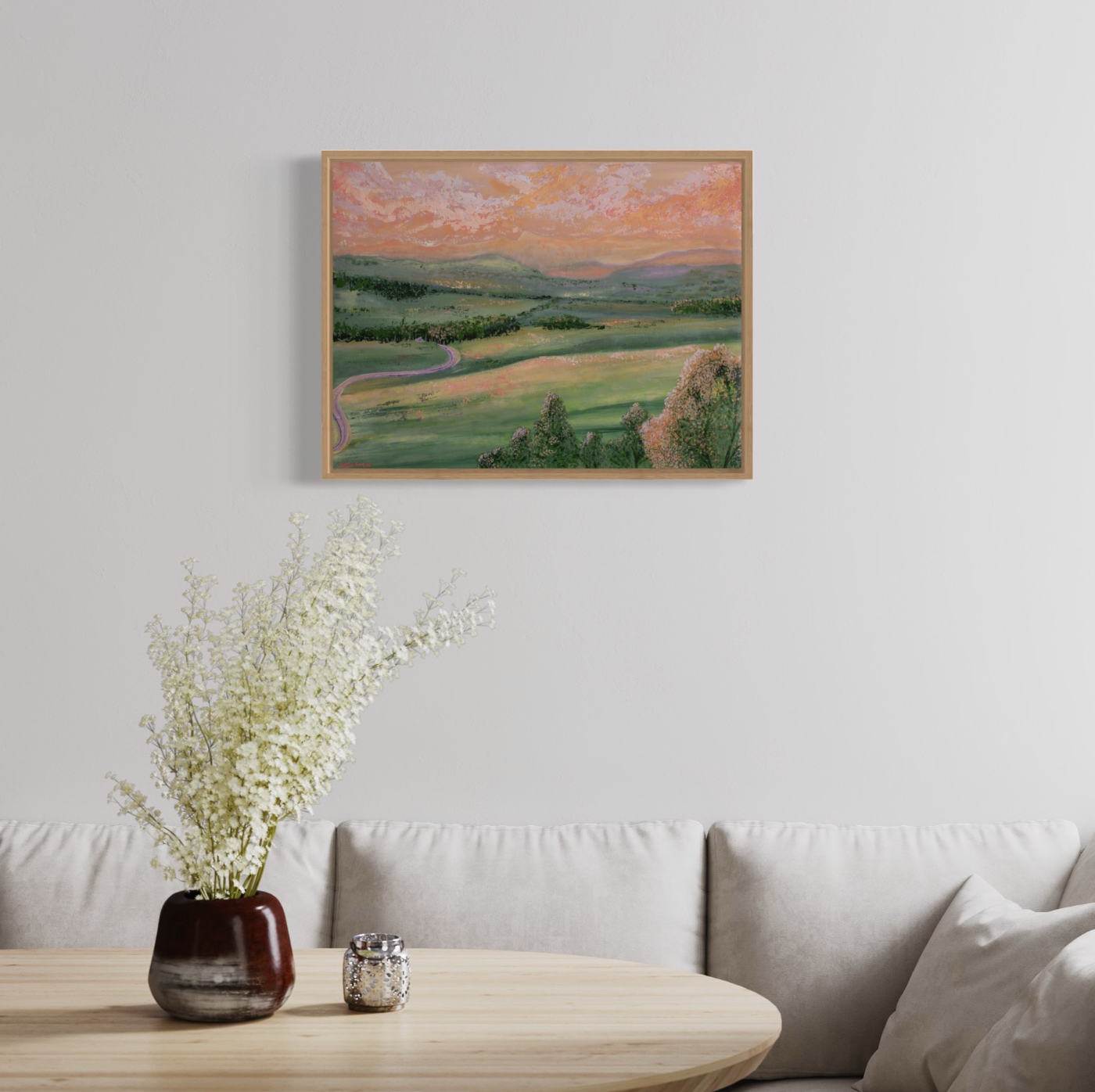 SOLD Peachy Sunrise HiddenVale (Original)