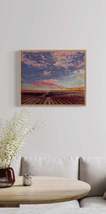 Vineyard Sunset McLaren Vale (Original)