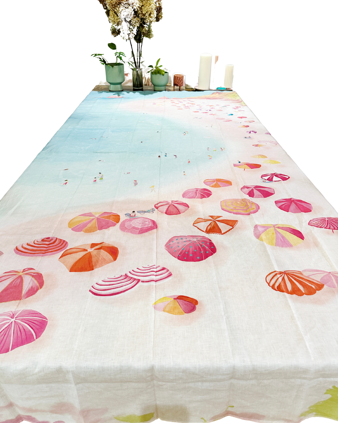 Summer Bliss Art Linen Table Cloth