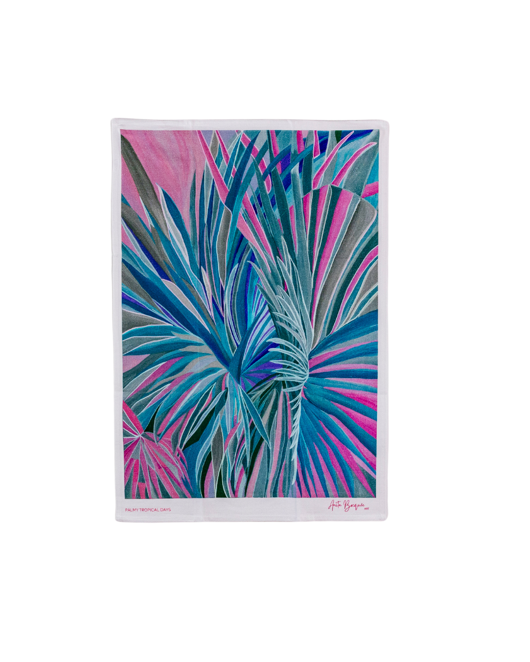 Palmy Tropical Days Cotton Tea Towel