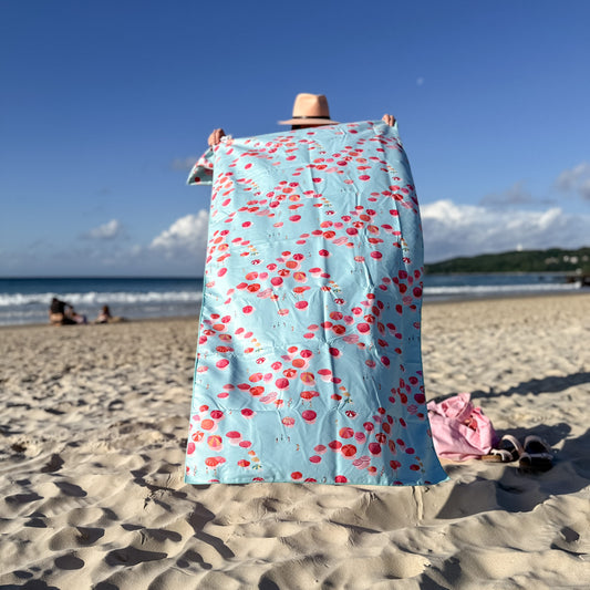 Summer Bliss Pattern Travel Towel (microfibre)