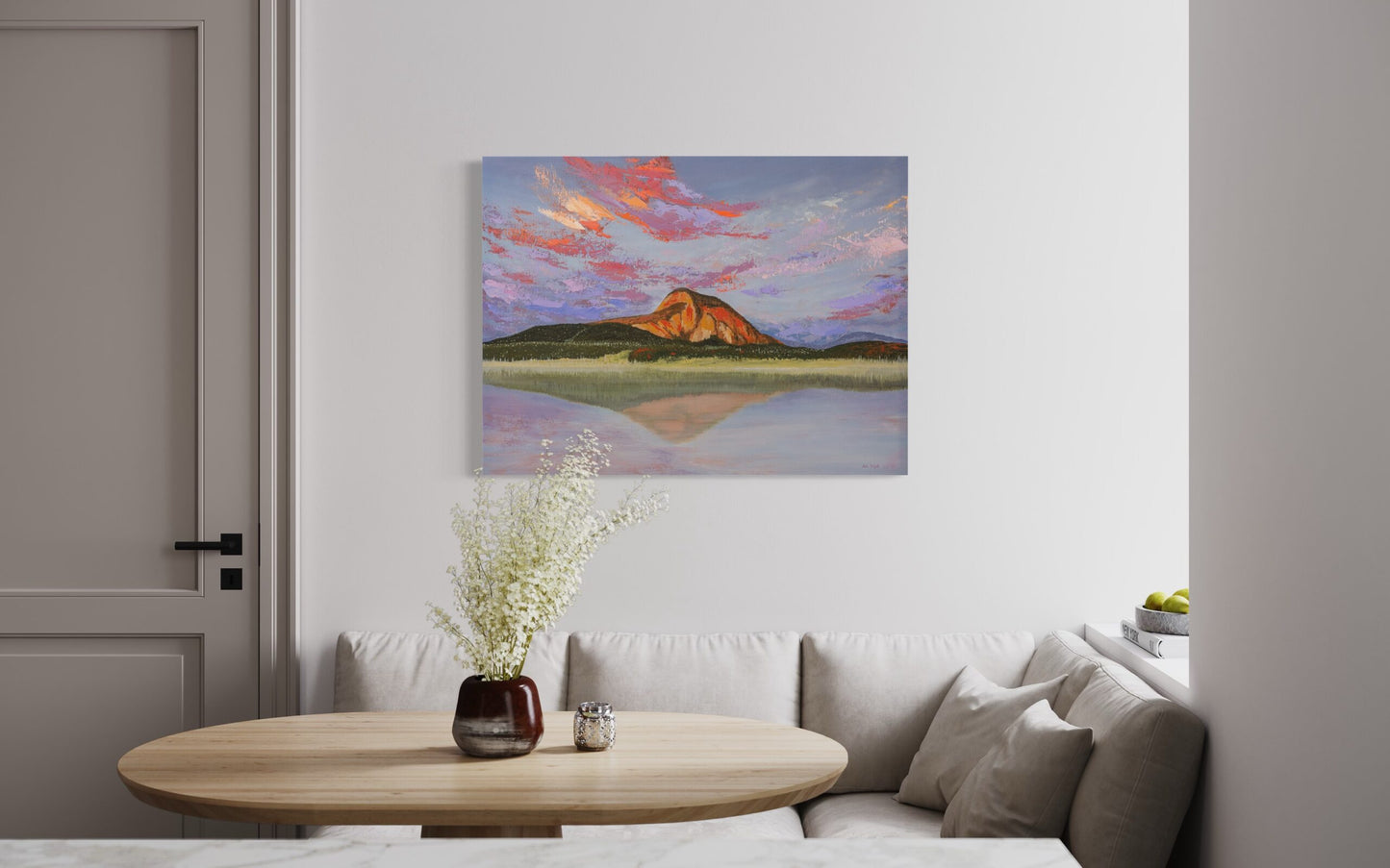 Pink Elephant Rock (Embellished Canvas Art Prints)