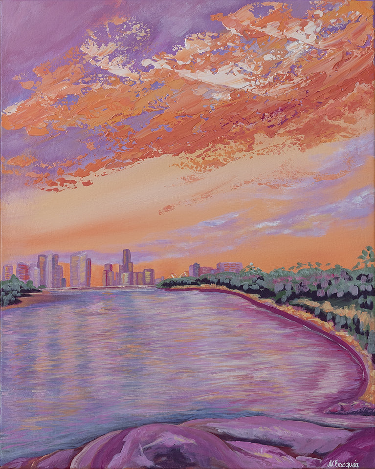 Kangaroo Point Sunset (Original Art)