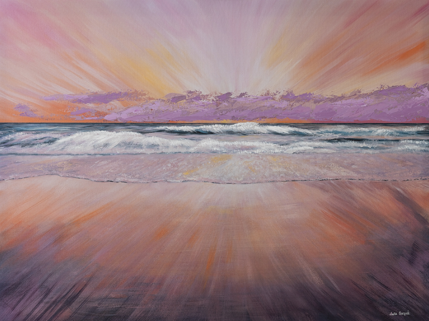 It’s A New Day – Currumbin Dawn (Embellished Canvas Art Prints)